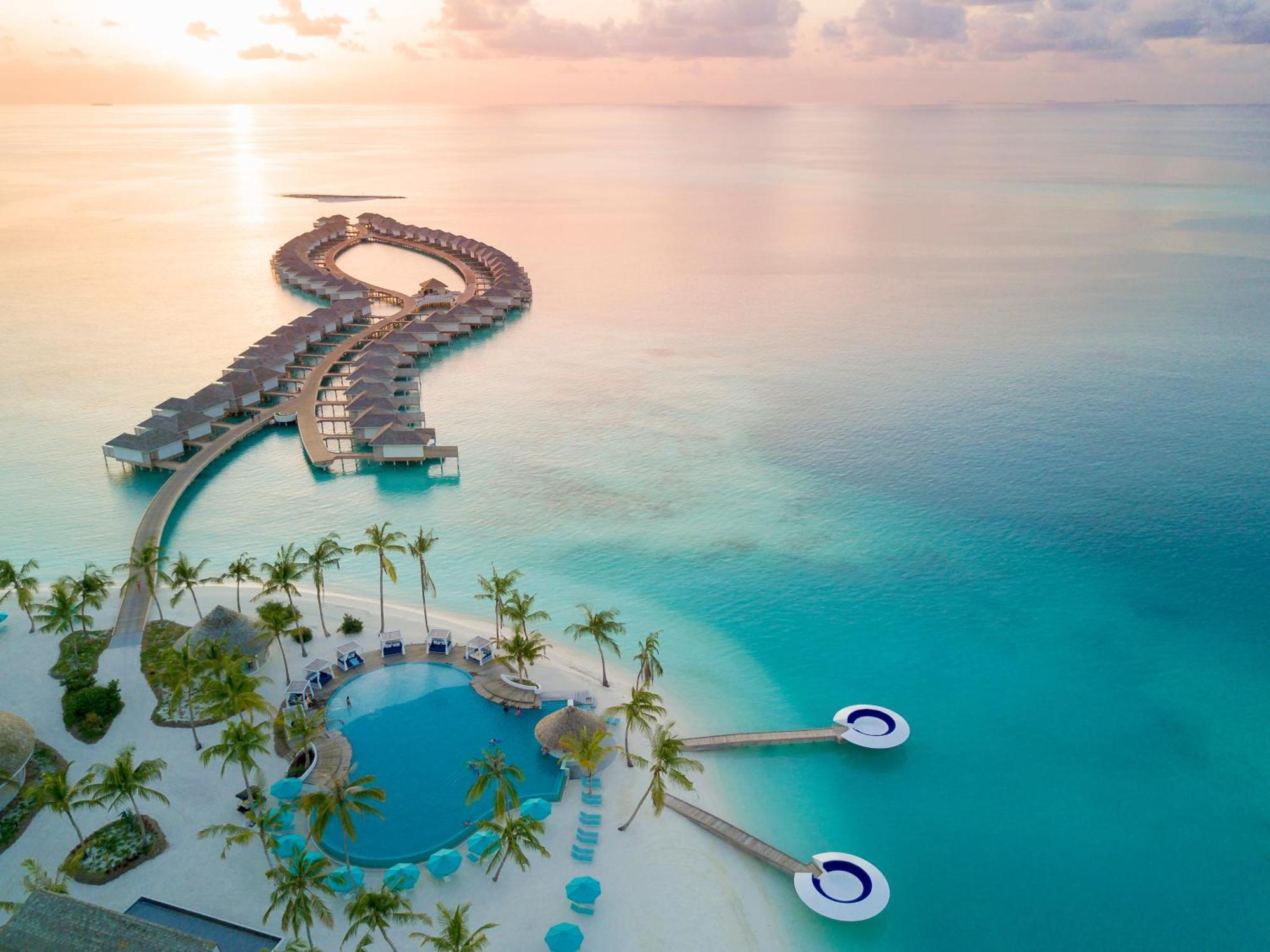 Kandima Maldives Kudahuvadhoo Bagian luar foto Aerial view of the resort