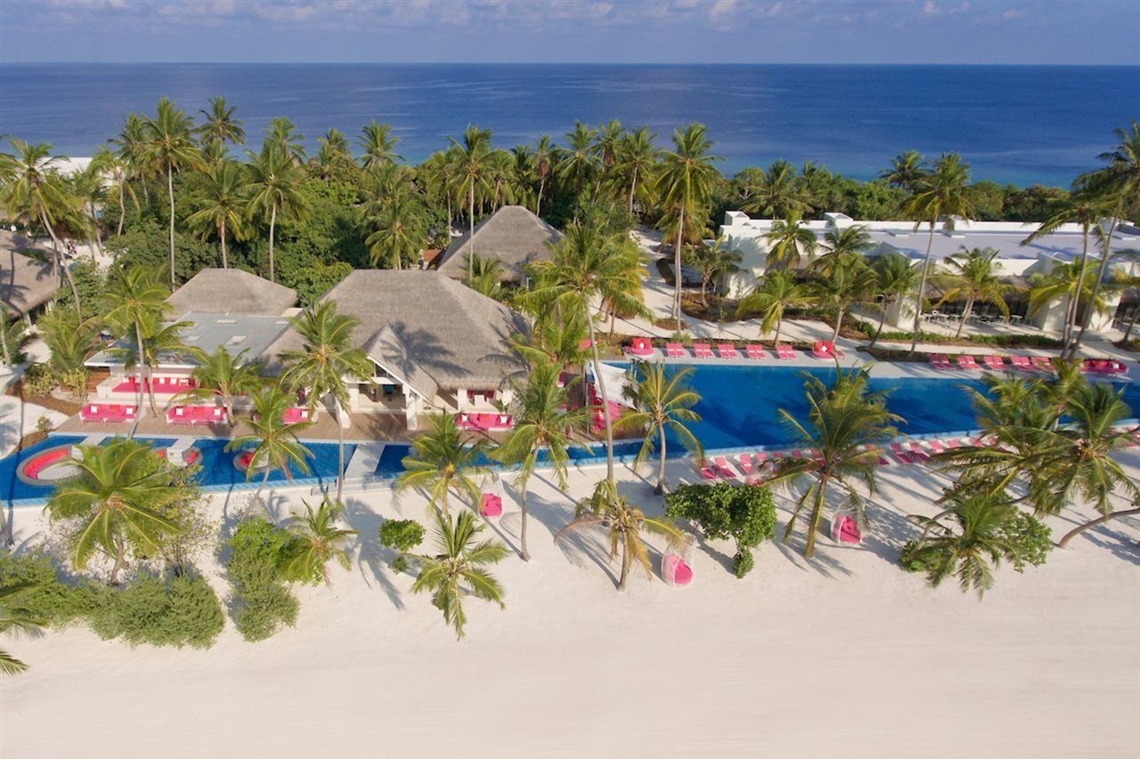 Kandima Maldives Kudahuvadhoo Bagian luar foto Aerial view of the resort